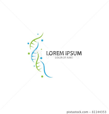 DNA logo vector 81144353