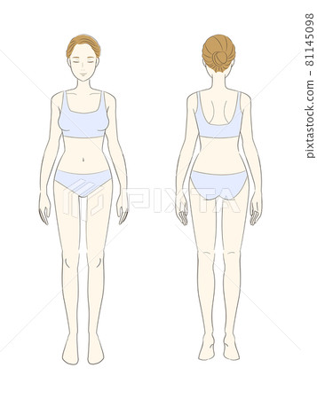 女士全身插畫內衣 女士全身插畫內衣 81145098