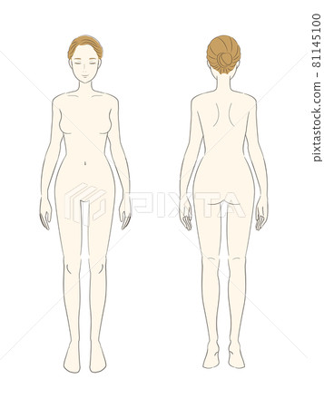 女性全身圖裸體 81145100