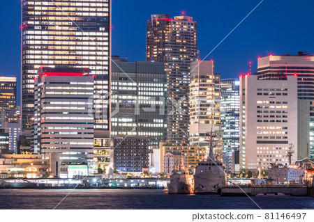 《Tokyo》 Night view of Tokyo Bay area office district 81146497