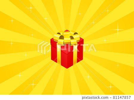 Gift box (present box) vector illustration material Gift box (present box) vector illustration material 81147857