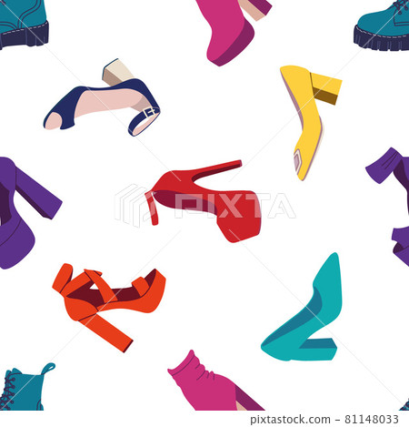 Seamless pattern with shoes.shoes seamless pattern 81148033