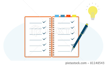 Checklist notebook notebook pen 81148543