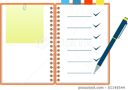 Checklist notebook notebook pen 81148544