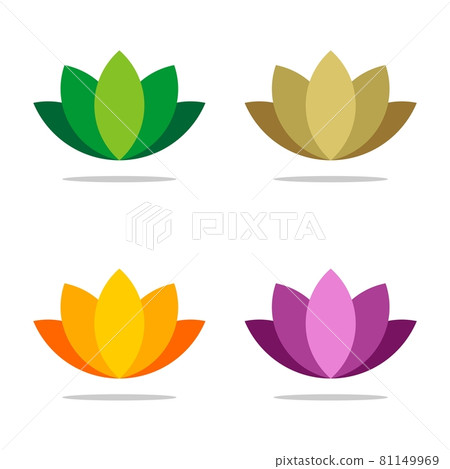 Colorful Ornamental Flower vector logo template Illustration Design. Vector EPS 10. 81149969