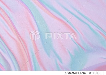 Smooth elegant colorful transparent cloth separated on white background. 81150119