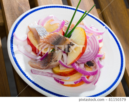 Salad Herring with apples - Norwegian cuisine 81150379