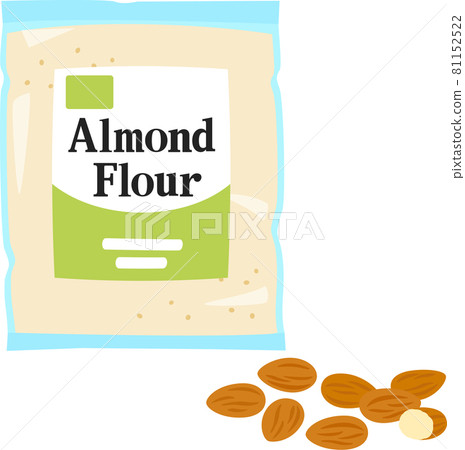 Almond powder in a bag 81152522
