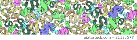 Seamless pattern hand drawn dollar symbols Seamless pattern hand drawn dollar symbols 81153577