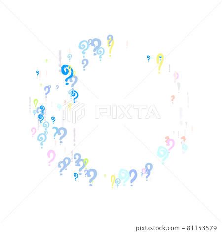 Frame pattern doodle punctuation marks 81153579