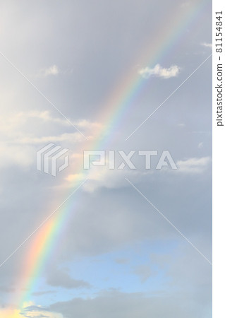 暴風雨過後立即出現的大彩虹 81154841