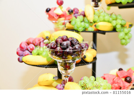 delicious sweets arranged on the table for wedding reception delicious sweets arranged on the table for wedding reception 81155016