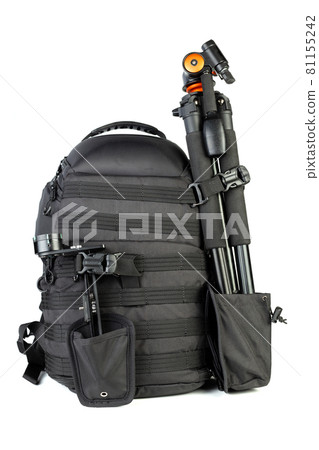 Black professional tactical molle black photo backpack with trip 81155242