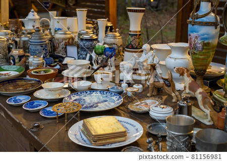 Various ceramic souvenirs at local bazaar Various ceramic souvenirs at local bazaar 81156981