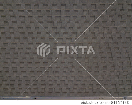 Shingles texture - close up view of asphalt roofing shingles 81157388