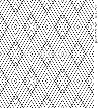 Seamless geometric diamonds grid lattice pattern. Seamless geometric diamonds grid lattice pattern. 81157595
