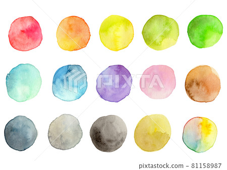 Water color circle 81158987