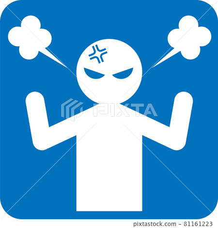 Anger pictogram - Stock Illustration [81161223] - PIXTA