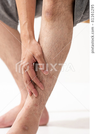 Middle male shin hair legs - Stock Photo [81161295] - PIXTA