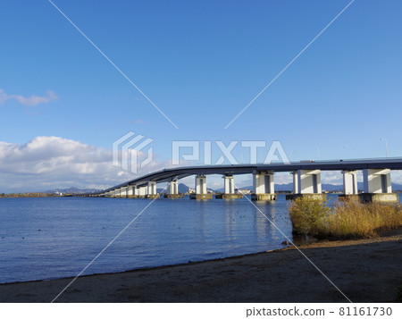 Lake Biwa seen from Otsu City, Shiga Prefecture Lake Biwa seen from Otsu City, Shiga Prefecture 81161730