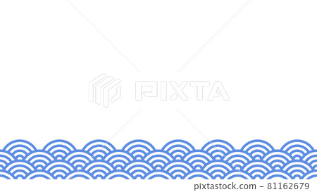 青海波浪(透明背景) 青海波浪(透明背景) 81162679