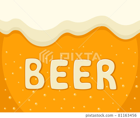 Beer with foam, beer background. Copy space Beer with foam, beer background. Copy space 81163456
