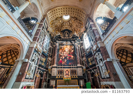 Interiors of Saint Charles Borromee church, Anvers, Belgium 81163793