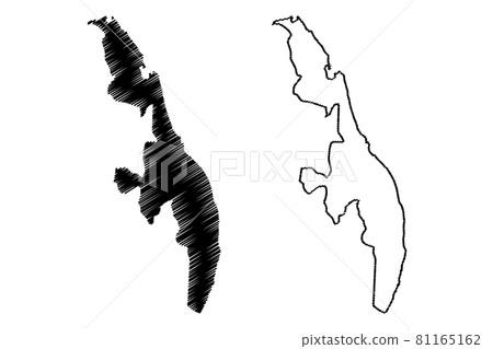 Eastern Province, Sri Lanka (Administrative divisions, Democratic Socialist Republic of Sri Lanka, Ceylon) map vector illustration, scribble sketch Eastern map.... 81165162
