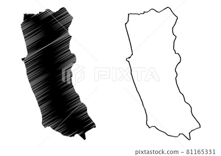 Western Province, Sri Lanka (Administrative divisions, Democratic Socialist Republic of Sri Lanka, Ceylon) map vector illustration, scribble sketch Western map.... 81165331