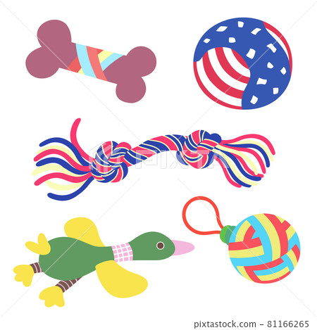 日本布料製成的狗玩具球、繩子、鴨頭 日本布料製成的狗玩具球、繩子、鴨頭 81166265