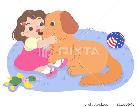 Written by a female child, a dog sitting on earth has a great heart, and a dog toy that can be returned to the surrounding area. Written by a female child, a dog sitting on earth has a great heart, and a dog toy that can be returned to the surrounding area. 81166645