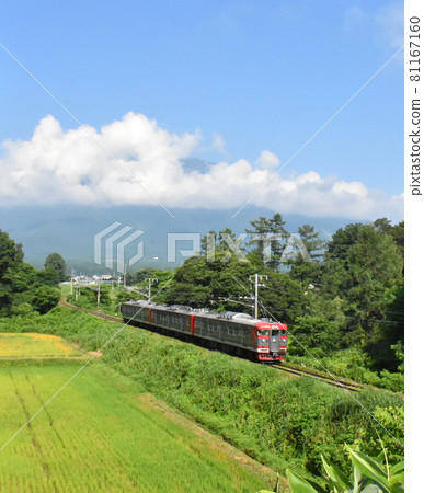 信濃鐵道北信濃線夏季黑姬山 81167160
