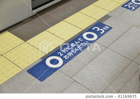 東京Metro地鐵日比谷線虎之門Hills站上車位置顯示 東京Metro地鐵日比谷線虎之門Hills站上車位置顯示 81169635