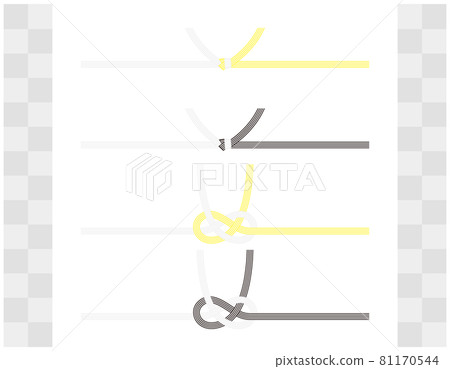 Mizuhiki vector illustration 81170544