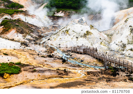 Jigokudani, Noboribetsu Onsen, Hokkaido Jigokudani, Noboribetsu Onsen, Hokkaido 81170708