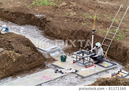 Foundation work Anchor bolt installation Level adjustment 81171160