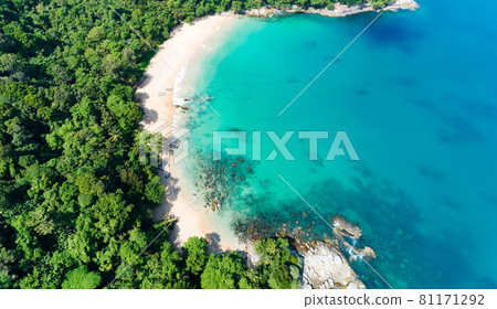 High angle view Tropical sea with wave crashing on seashore and high mountain located in Phuket Thailand aerial view drone top down Amazing nature view landscape Beautiful sea surface. High angle view Tropical sea with wave crashing on seashore and high mountain located in Phuket Thailand aerial view drone top down Amazing nature view landscape Beautiful sea surface. 81171292