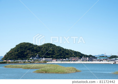 Tsudayama and Katsuura River in summer Tsudayama and Katsuura River in summer 81172442