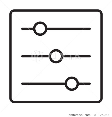 adjustment icon vector for graphic design, logo, website, social media, mobile app, UI adjustment icon vector for graphic design, logo, website, social media, mobile app, UI 81173082