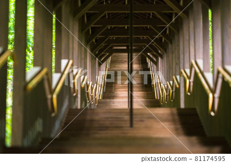 Stairs of a restaurant with many orders 004 81174595