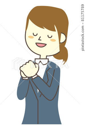 Pray business woman Pray business woman 81175789