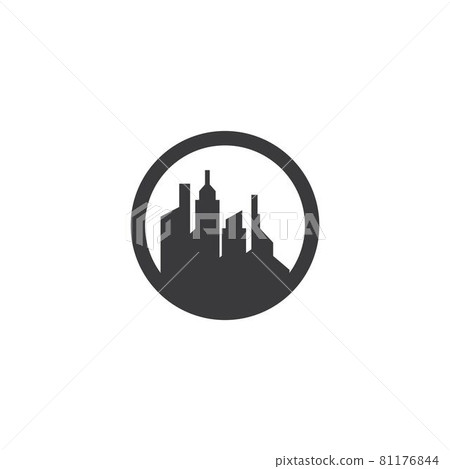 City skyline, city silhouette logo icon vector City skyline, city silhouette logo icon vector 81176844