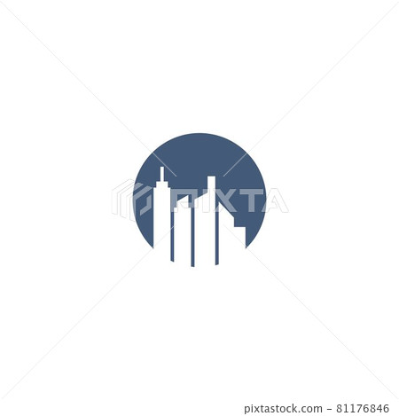 City skyline, city silhouette logo  icon vector 81176846