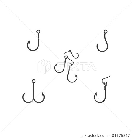 Fish hook icon Fish hook icon 81176847