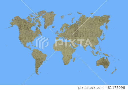 old brown map of the world ,blue background old brown map of the world ,blue background 81177096