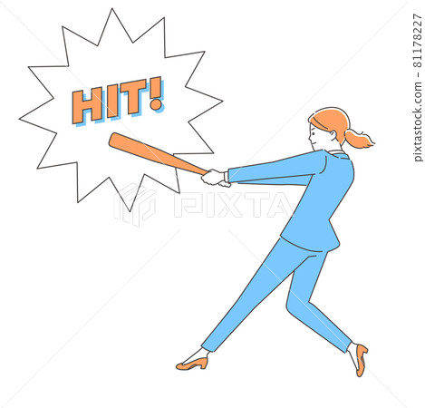 Business bat swinging women 3 colors 81178227