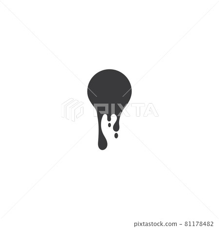 Dripping liquid icon 81178482
