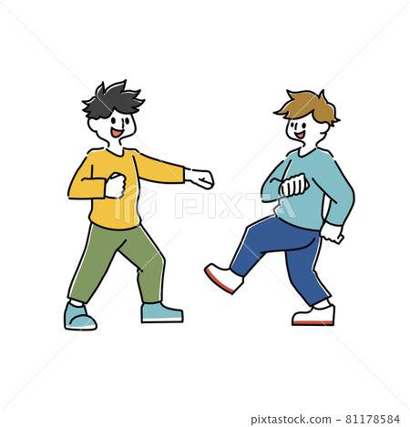 The person who hits the person who kicks The person who hits the person who kicks 81178584