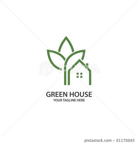 Green garden green leaf ecology logo Green garden green leaf ecology logo 81178885