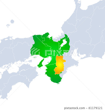 Nara Prefecture Map and Kansai Region Nara Prefecture Map and Kansai Region 81179121